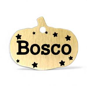 Pumpkin | Bespoke Brass | Pet ID Tag