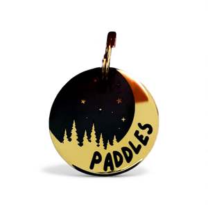 Luxe Mirror Stainless Night Sky: LUXE | Mirror Stainless Night Sky | Pet ID Tag