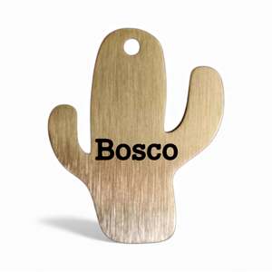 Cactus Bespoke Brass: Cactus | Bespoke Brass | Pet ID Tag