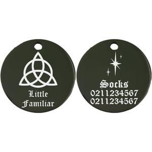 Little Familiar | Mirror Stainless Round | Pet ID Tag