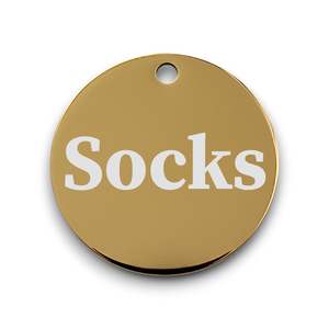 Round | Mirror Stainless | Pet ID Tag