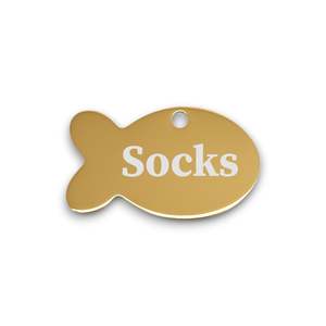 Baby Fish | Mirror Stainless | Pet ID Tag