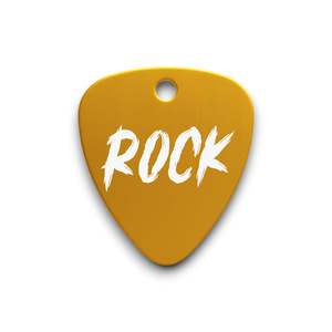 Guitar Pick | Aluminium | Pet ID Tag