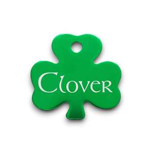 Aluminum Pet Tags: Shamrock | Aluminum | Pet ID Tag