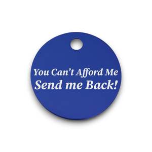 Send Me Back | Aluminium | Pet ID Tag