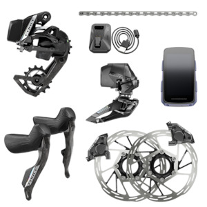 Groupsets: SRAM Force E1 AXS 2x12 Speed Groupset with Hammerhead Karoo
