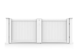 Frontpage: PVC Privacy Fence System: Driveway Swing Gate Kit 1.8M x 3.6m