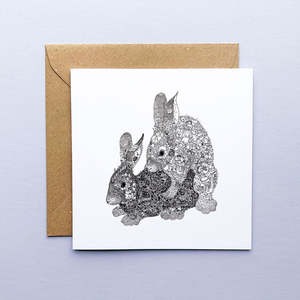 Greeting Cards: F*** Awesome Rabbits