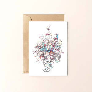 Greeting Cards: Kingfisher's Bouquet