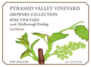 Library Wines 1: 2008 Rose Late Harvest Riesling 750ml