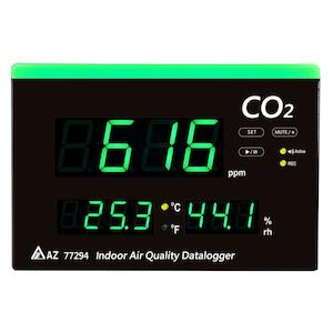 AZ Large Display CO2 Temperature and %RH Monitor with Datalogging