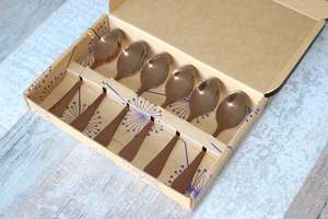 Products: Classic 6 Piece Tea Spoon Set Shiny Rose Gold