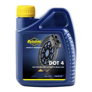 Oils Lubricants: Putoine Brake Fluid DOT 4