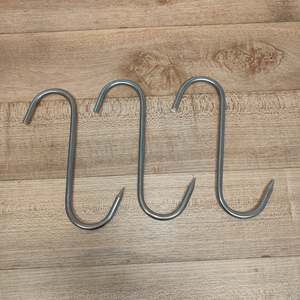 Serial Chiller: 6mm Stainless Steel S Shaped Meat hook X3