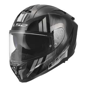 Apparel: LS2 FF817 Challenger II Nitro Helmet - Black / Grey