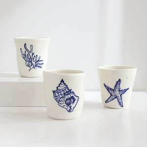 ceramics: JLA: Tumblers - Marine biodiversity series