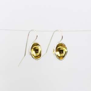 FS289: Gold bowl earrings