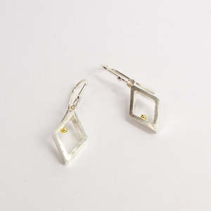 Lucia Araoz: LA105: Diamond frame earrings