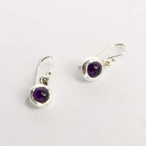 DM382C: Amethyst ingot drop earrings