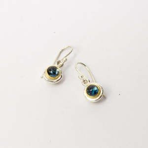 Earrings: DM299C: Topaz drop earrings