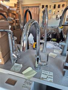 Curved Chrome Basin Mixer