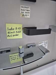 Toilet Roll Holders: Soho Black Toilet Roll Holder
