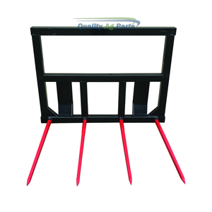 Heavy Duty Big Square Bale Frame - 4 x M28 x 1250mm SHW Brand Tines (Conus 2) - &hellip;