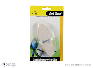 Bird Health: Avi One Cuttlebone With Clip