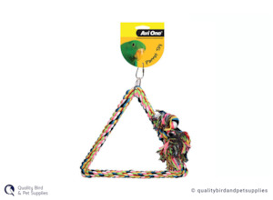Bird Toys: Avi One Triangle Rope Swing 20cm x 35cm