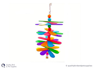 Bird Lorikeet: Popsicle Stick Beads Bell 20cm