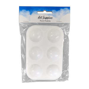 Paint Palette Rectangle 6 Wells 2pc