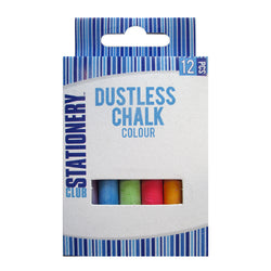 2021 Arts And Crafts: Dustless Coloured Chalk 12pc