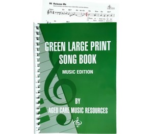 2021 Cds And Dvds: Green Large Print Song Book Music Edition