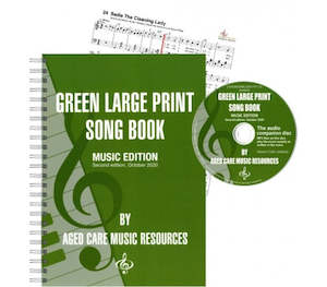 2021 Music: Green Large Print Song Book Music Edition - Second Edition