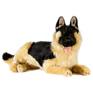 Realistic Stuffed Toys: Ranger – German Shepherd with satin pocket 64cm