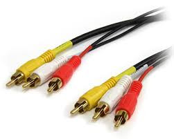 RCA Composite Audio Video AV Cable qts