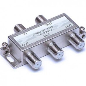 4 Way Splitter for Satellite or Terrestrial qts