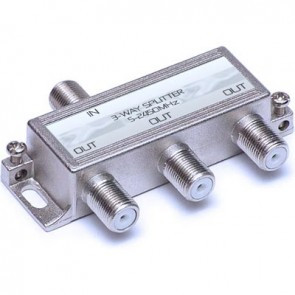 3 Way Splitter for Satellite or Terrestrial qts