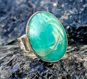 Jewellery Space: Green Aventurine Ring, Adjustable