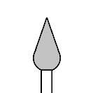 Creator Space: Carving Burr - Flame (Pack of 10)