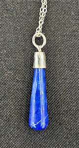 Jewellery Space: Lapis Lazuli in Sterling Silver Pendulum-Necklace