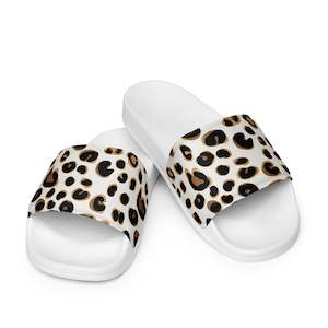 Qg Selaps: QG Snow Leopard Women's Slides