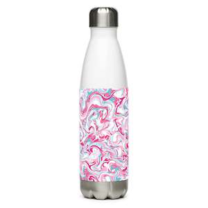 Qg Accessories: QG Pink Marble Water Bottle (New)