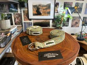 Belay Belts: Spiked rainbow belt