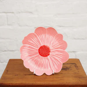Noss And Co: Flower Plate - Pink and Red - Small