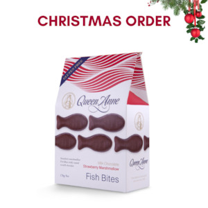All: XMAS ORDER - Milk Chocolate Strawberry Marshmallow Fish Bites - 170g