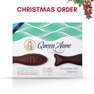 XMAS ORDER - Chocolate Fish Selection 200g (Peppermint, Hokey Pokey, Strawberry, Raspberry)