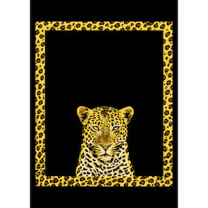 Leopard Painted 2 Ply Mink Blanket Queen/King By Marlborough Textiles