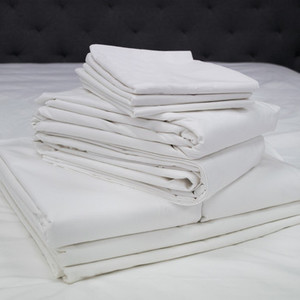 Products: Actil Commercial by Sheridan Supercale White Flat Sheets/Pillowcases Separates