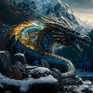 Blue Dragon Fleece Blanket 180 x 200cm By Marlborough Textiles